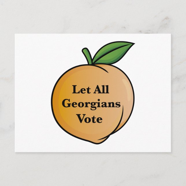 Postal Que todos los georgianos voten (Anverso)