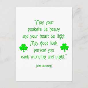 Postal Que tus bolsillos sean pesados...