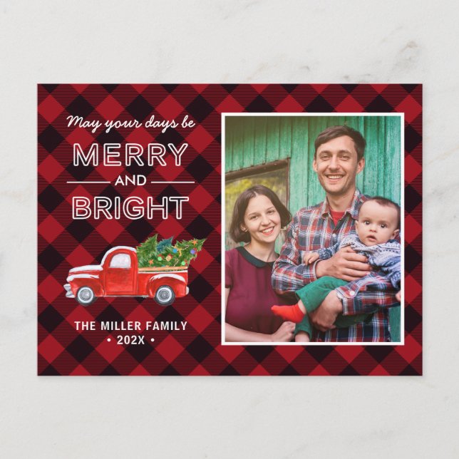 Postal Que tus días sean Navidades dulces y brillantes. (Anverso)