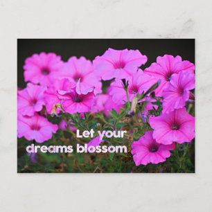Postal Que tus sueños florezcan