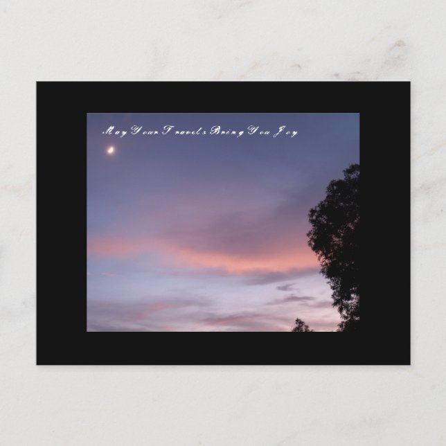 Postal Que tus viajes te traigan alegría (Anverso)