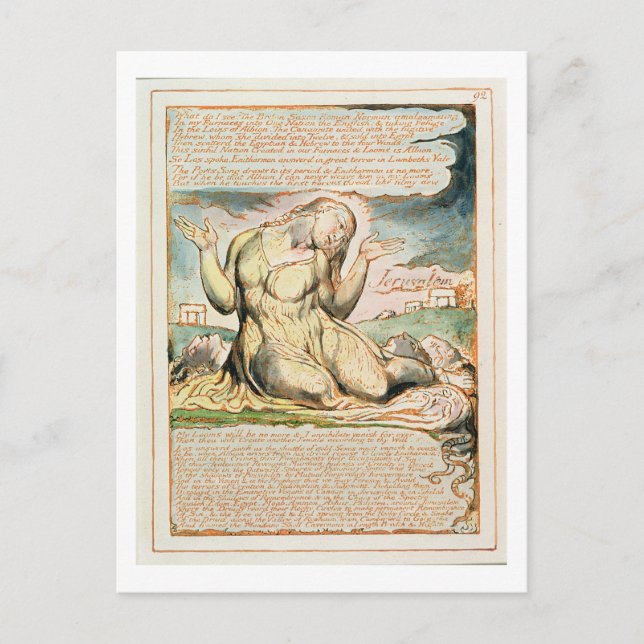 Postal '¡Qué veo!...', plato 92 de 'Jerusalén' (Sé (Anverso)