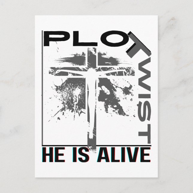 Postal Que viva la Pascua Jesús está vivo Dios (Anverso)