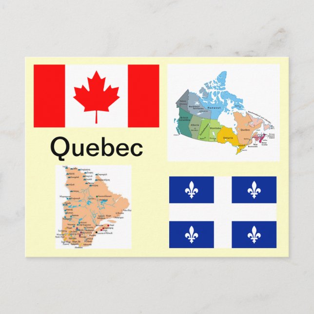 Postal Quebec Canadá (Anverso)