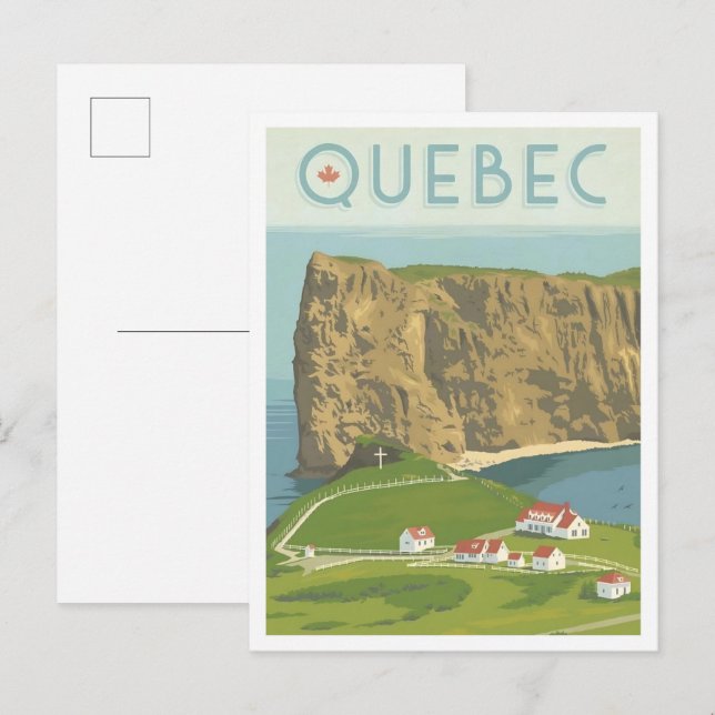 Postal Quebec Canadá Viajes Antiguos  (Anverso / Reverso)