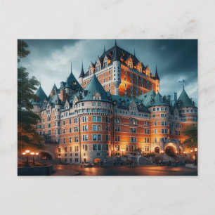 Postal Quebec City Night Canada