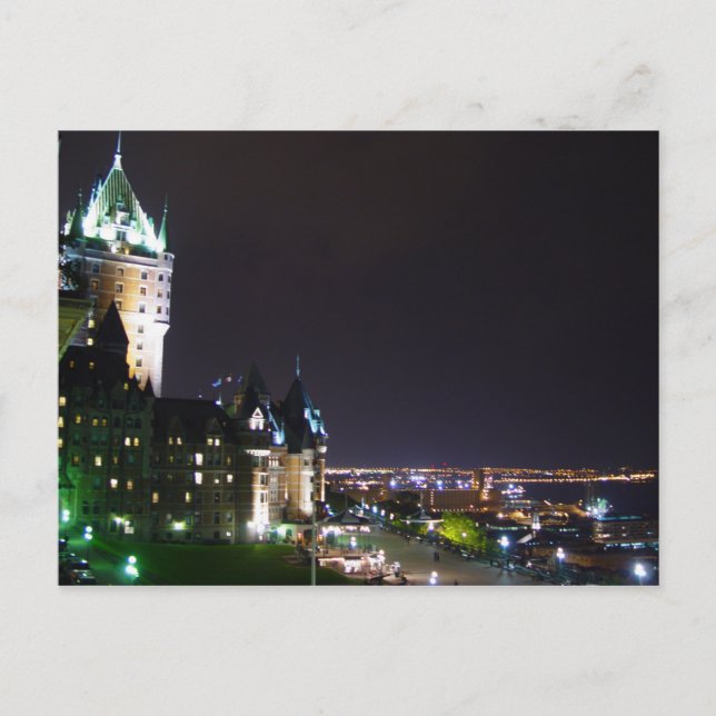 Postal Quebec del castillo de Chateau Frontenac (Anverso)