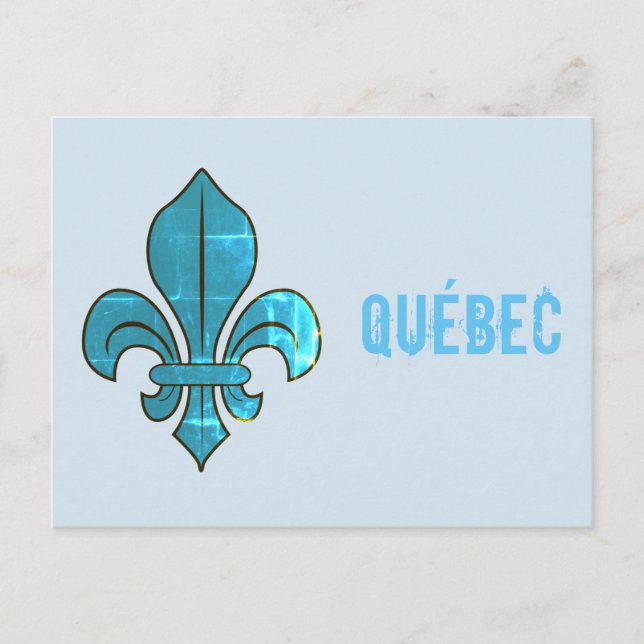 Postal Québec Fleur de Lys (Anverso)