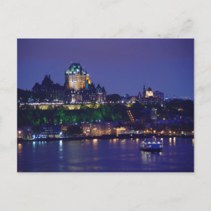 Postal Quebec para el castillo de Chateau Frontena