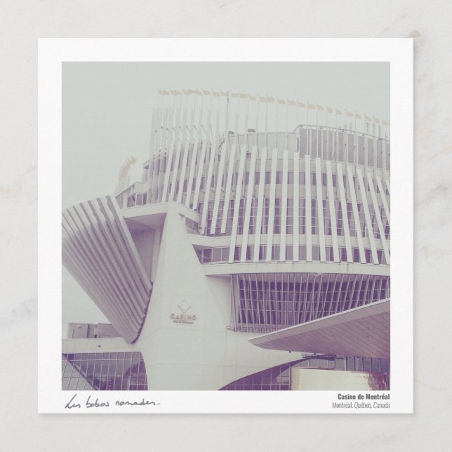 Postal Quebec - Templo del juego de Montreal (Anverso)