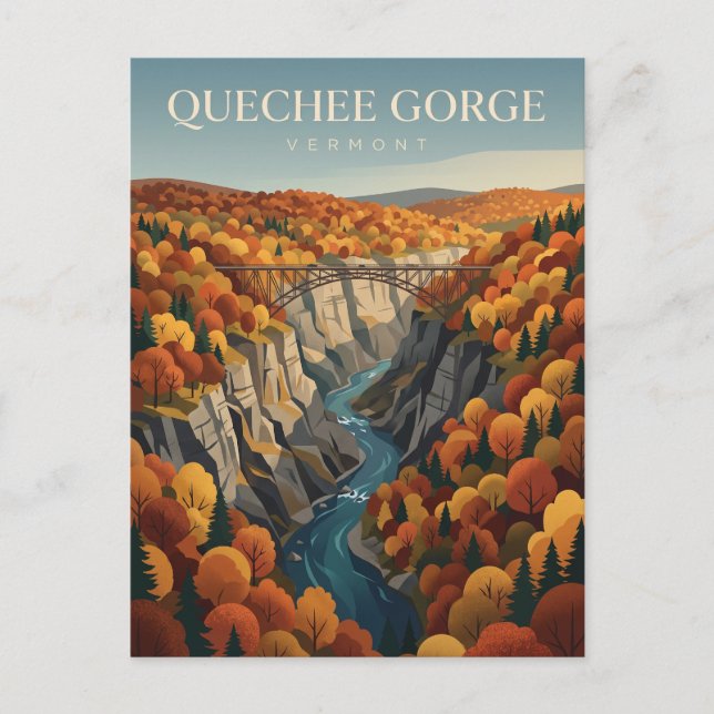 Postal Quechee Gorge Vermont (Anverso)