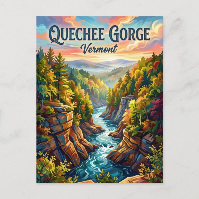 Postal Quechee Gorge Vermont (Anverso)