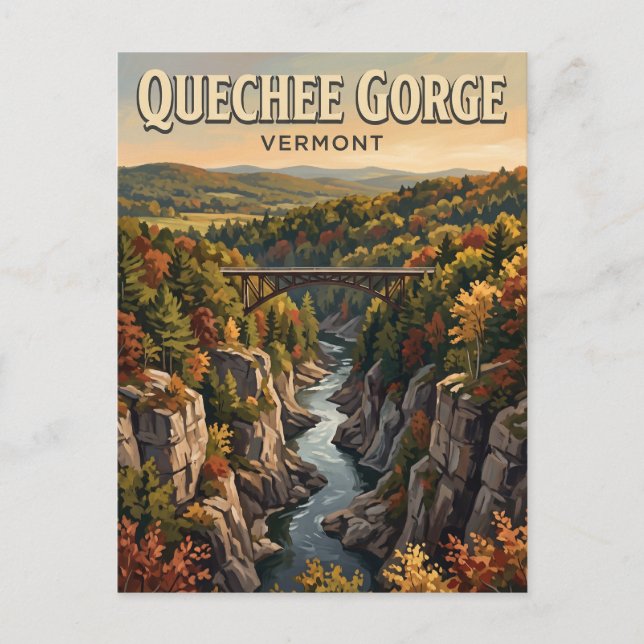 Postal Quechee Gorge Vermont (Anverso)