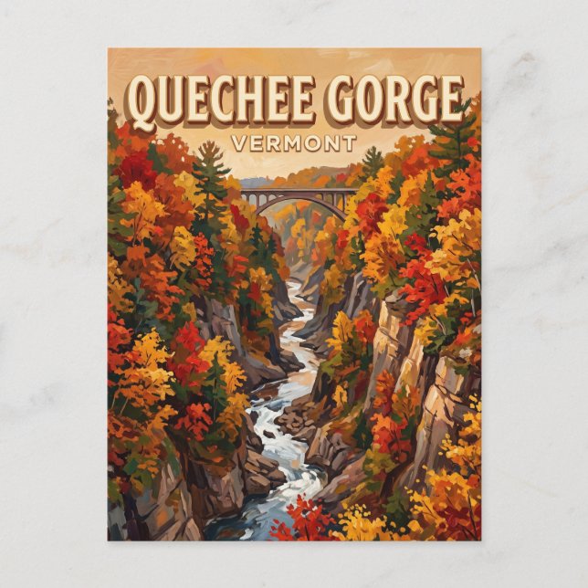 Postal Quechee Gorge Vermont (Anverso)