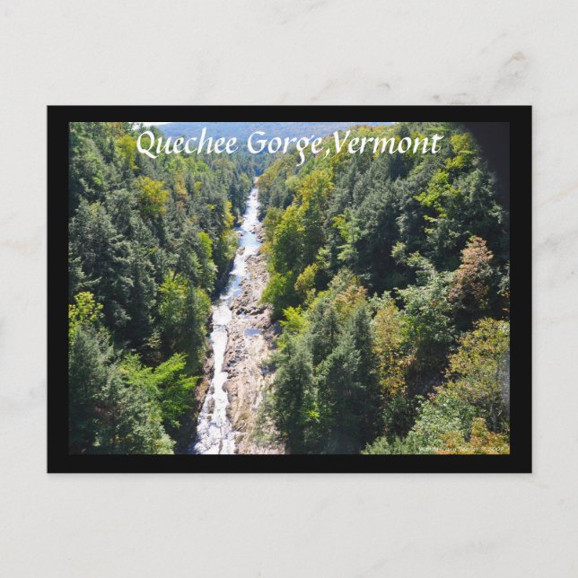 Postal Quechee Gorge, Vermont - Postcard (Anverso)