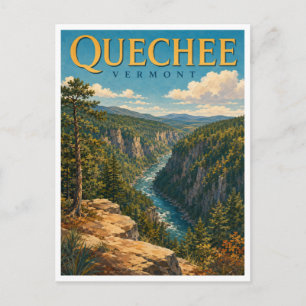 Postal Quechee Vermont Quechee Gorge GeoSaga