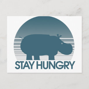 Postal Quédate con hambre