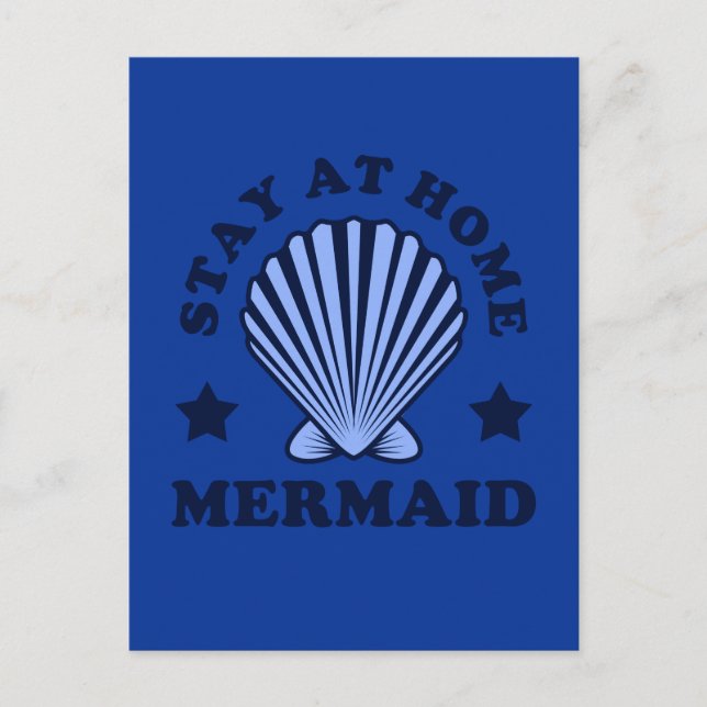 Postal Quédate En La Sirena De Casa (Anverso)