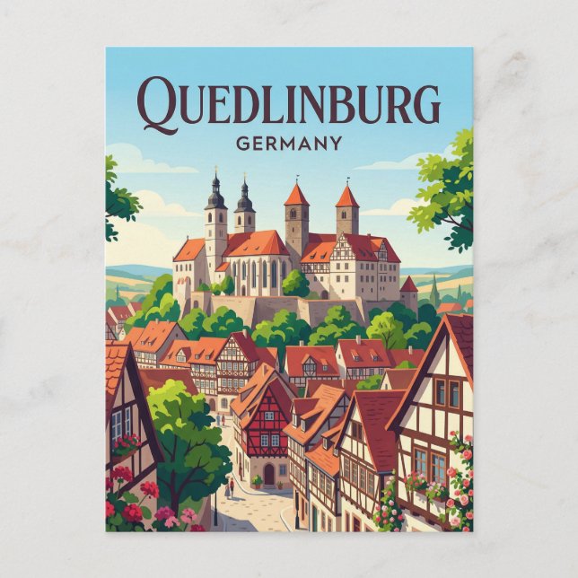 Postal Quedlinburg Alemania (Anverso)