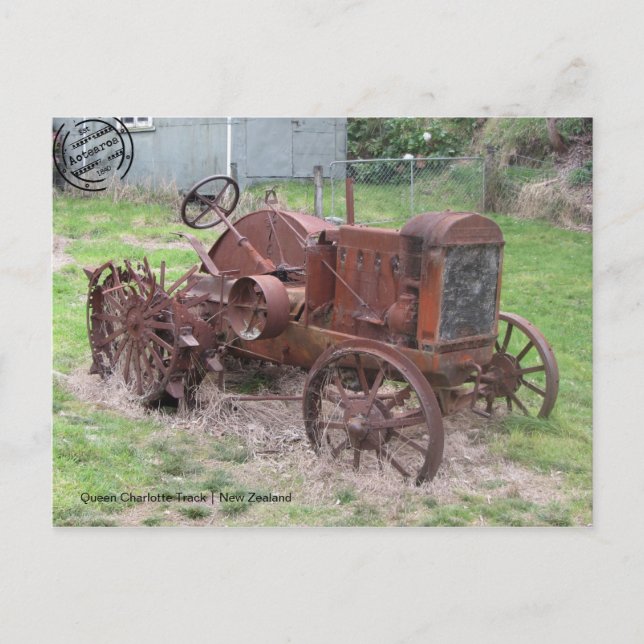 Postal Queen Charlotte Track (Neuseeland) Postkarte (Anverso)