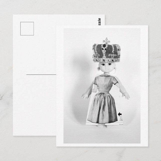 Postal Queen doll - Orsennes la Reine (Anverso / Reverso)