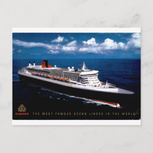 Postal Queen Mary 2 transatlántico de Cunard