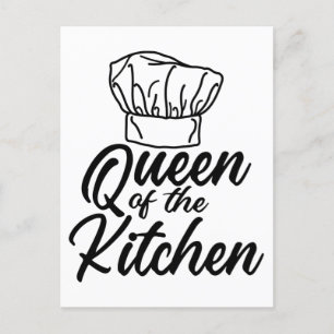 Postal Queen Of The Kitchen Cooking Lover Funny Chef