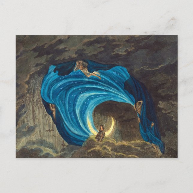 Postal Queen of the Night Scene by Simon Quaglio (Anverso)