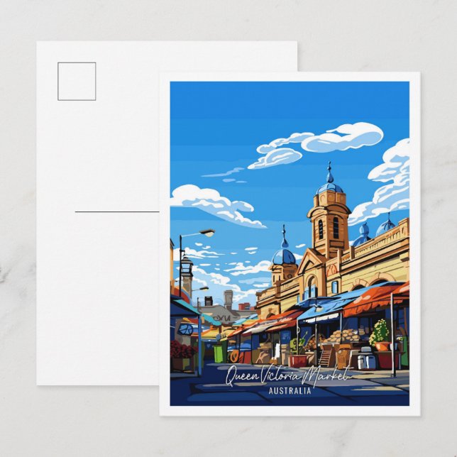 Postal Queen Victoria Market Australia Travel (Anverso / Reverso)