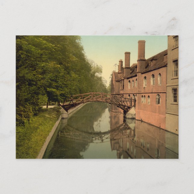 Postal Queens' College Bridge, Cambridge, Inglaterra (Anverso)
