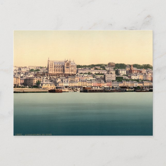 Postal Queenstown - Cobh, Cork Irlanda (Anverso)