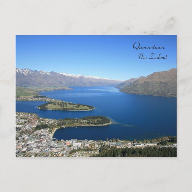 Postal Queenstown de Bob's Peak, Nueva Zelanda - Postcard (Anverso)