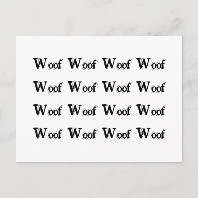 Postal Queja de vecino de perro ladrador (Anverso)