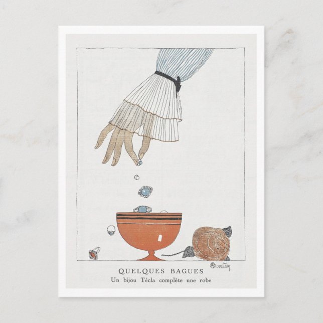 Postal Quelques Bagues Charles Martin Fashion (Anverso)