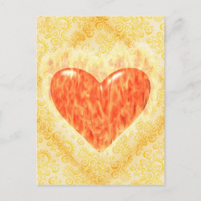 Postal Quema de corazón (Anverso)