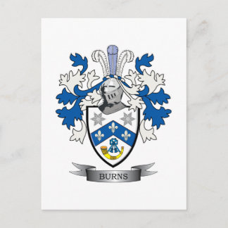 Postal Quemar el escudo de armas de la familia