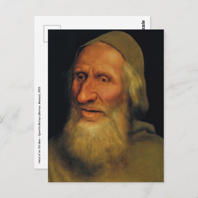 Postal Quentin Matsys - Cabeza de un anciano (Anverso / Reverso)