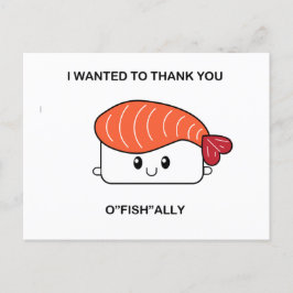 Postal Quería darte las gracias a "fish"ally - SuzietheSu