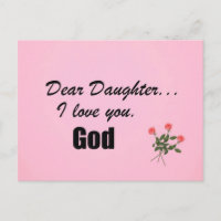 Querida hija, te amo. Dios mío