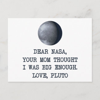 Postal Querida Nasa Love Plutón