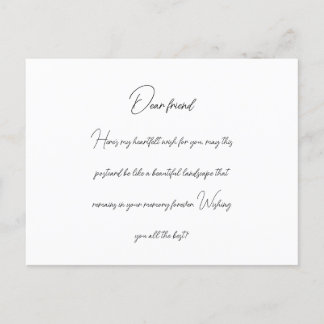 Postal Querido amigo