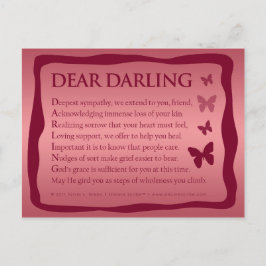 Postal Querido Darling (Acróstico)