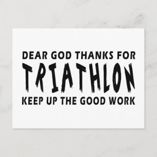 Postal Querido Dios Gracias Por Triatlón