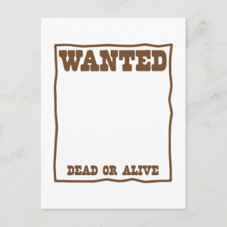 Postal QUERIDO muerto o poster vivo