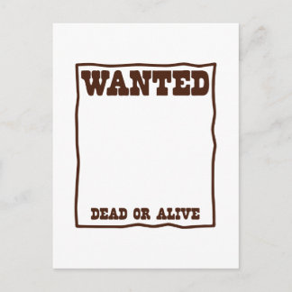 Postal QUERIDO muerto o poster vivo con fondo en blanco