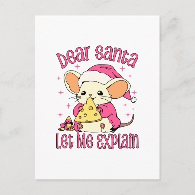 Postal Querido Papá Noel, Déjame Explicar (Anverso)