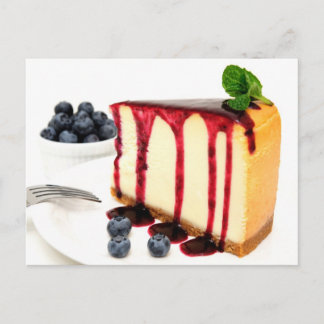 Postal Quesecake Y Blueberries
