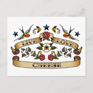 Postal Queso de amor vivo