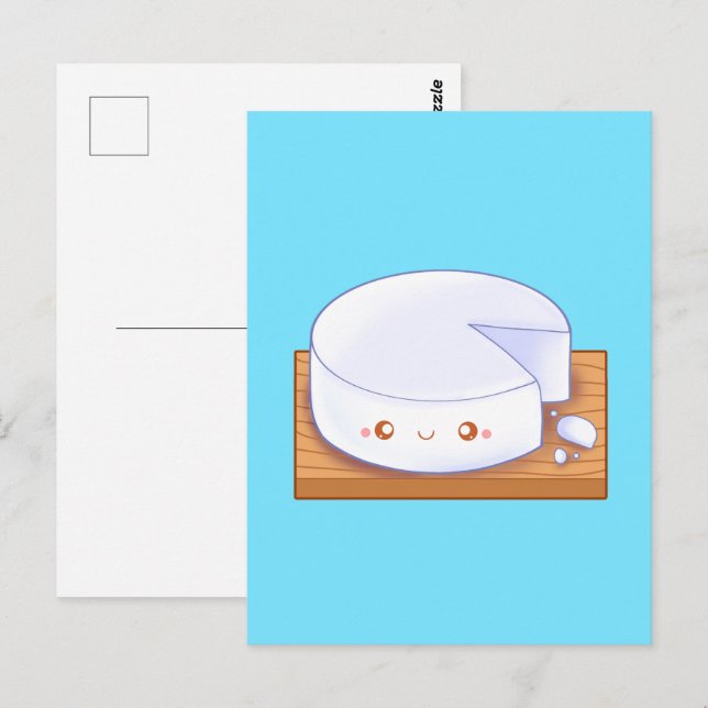 Postal Queso fresco mexicano de queso blanco (Anverso / Reverso)