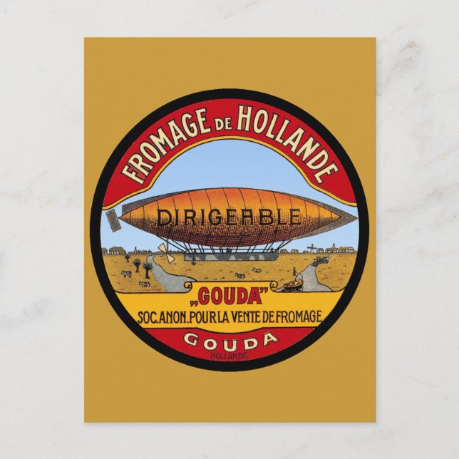 Postal Queso Holandés irritable (Anverso)